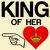 King of her heart matching couple funny tiny thumbnail