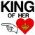 King of her heart matching couple funny tiny thumbnail