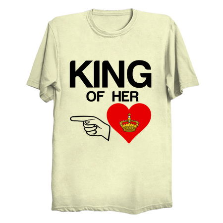 King of her heart matching couple funny tiny thumbnail