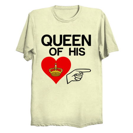Queen of his heart matching couple funny tiny thumbnail