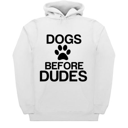 DOGS BEFORE DUDES PAW PRINT FUNNY PETS tiny thumbnail