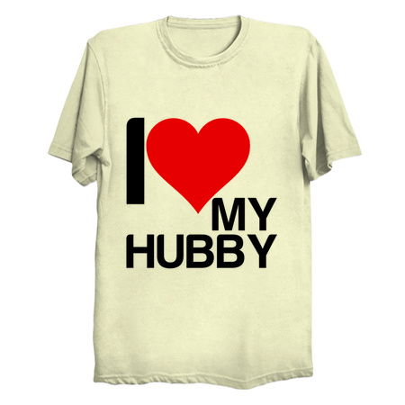 I heart my hubby funny matching couple love tiny thumbnail