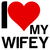 I heart my wifey funny matching couple love tiny thumbnail
