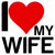 I heart my wife funny matching couple love tiny thumbnail