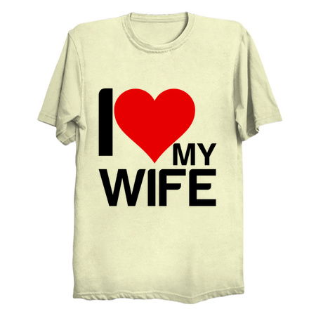 I heart my wife funny matching couple love tiny thumbnail