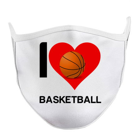 I love Basketball heart funny sports tiny thumbnail