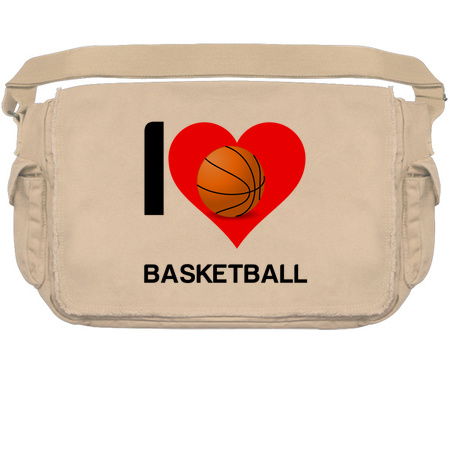 I love Basketball heart funny sports tiny thumbnail