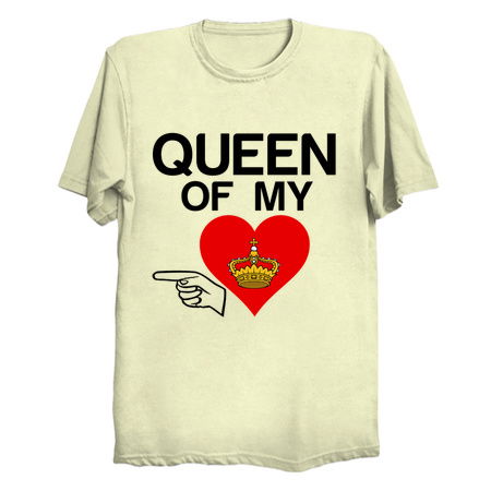 Queen of my heart matching couple funny tiny thumbnail