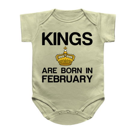 Kings are born in February funny birthday tiny thumbnail