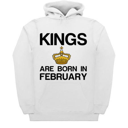 Kings are born in February funny birthday tiny thumbnail