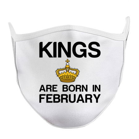 Kings are born in February funny birthday tiny thumbnail