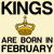 Kings are born in February funny birthday tiny thumbnail