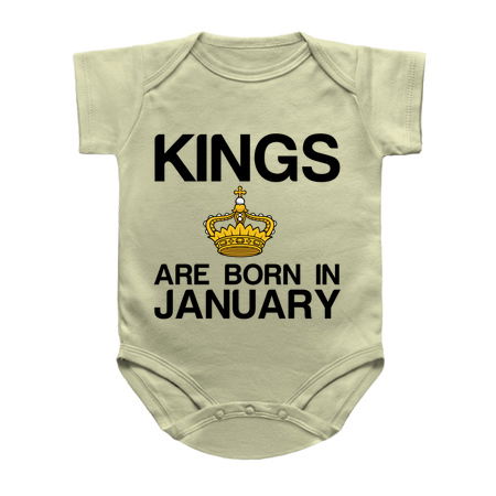 Kings are born in January funny birthday tiny thumbnail