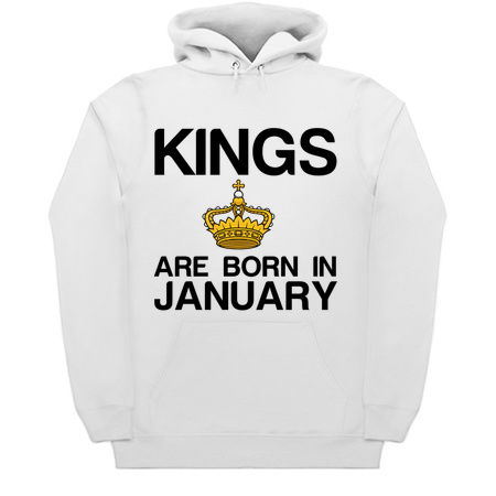 Kings are born in January funny birthday tiny thumbnail