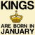 Kings are born in January funny birthday tiny thumbnail