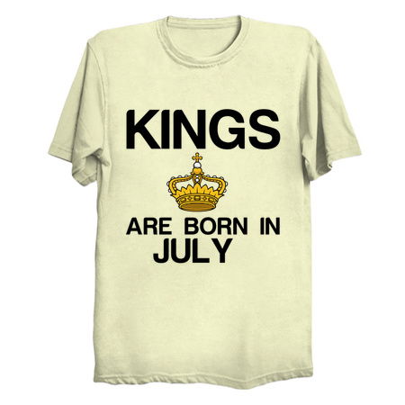 Kings are born in July funny birthday tiny thumbnail