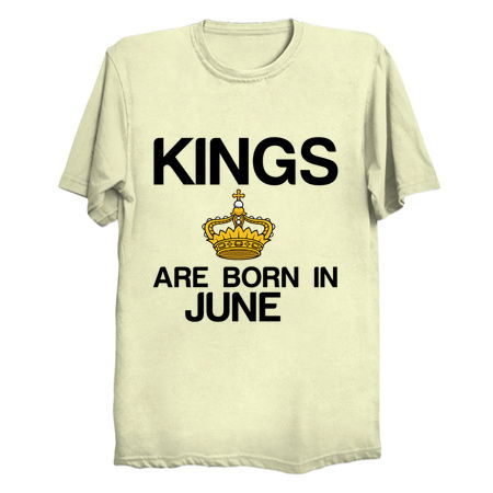 Kings are born in June funny birthday tiny thumbnail