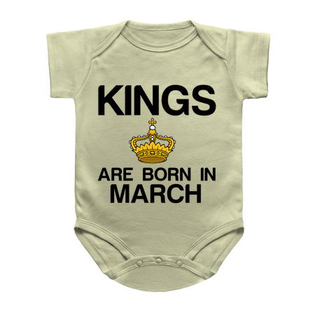 Kings are born in March funny birthday tiny thumbnail