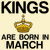 Kings are born in March funny birthday tiny thumbnail