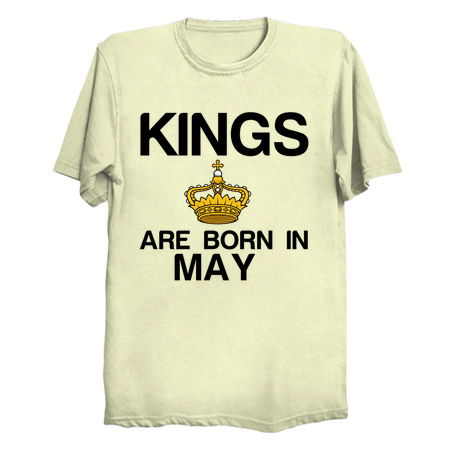 Kings are born in May funny birthday tiny thumbnail