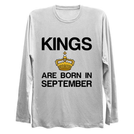 Kings are born in September funny birthday tiny thumbnail