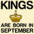 Kings are born in September funny birthday tiny thumbnail