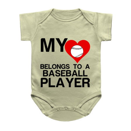 Heart belongs to a Baseball player funny sports tiny thumbnail