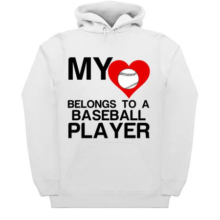 Heart belongs to a Baseball player funny sports tiny thumbnail