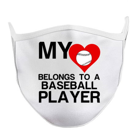 Heart belongs to a Baseball player funny sports tiny thumbnail