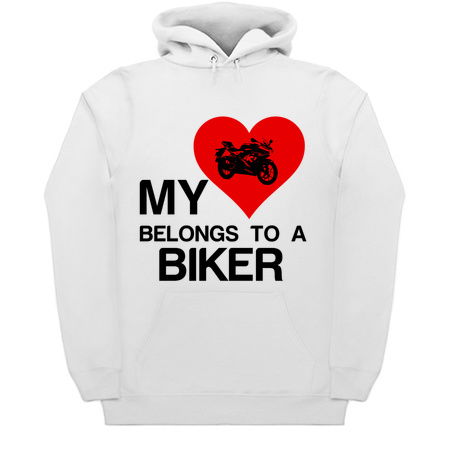 Heart belongs to a Biker funny sports tiny thumbnail