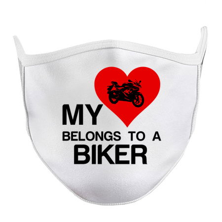 Heart belongs to a Biker funny sports tiny thumbnail