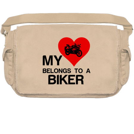 Heart belongs to a Biker funny sports tiny thumbnail