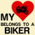 Heart belongs to a Biker funny sports tiny thumbnail