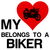Heart belongs to a Biker funny sports tiny thumbnail