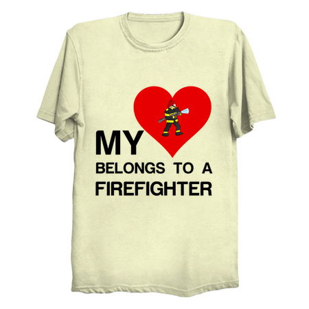 Heart belongs to a firefighter funny tiny thumbnail