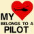 Heart belongs to a Pilot funny tiny thumbnail