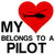 Heart belongs to a Pilot funny tiny thumbnail