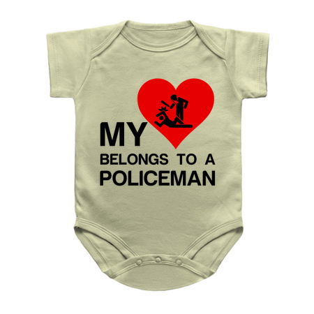 Heart belongs to a Policeman Law enforcement funny tiny thumbnail