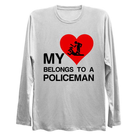 Heart belongs to a Policeman Law enforcement funny tiny thumbnail