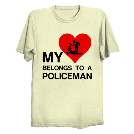 Heart belongs to a Policeman Law enforcement funny tiny thumbnail
