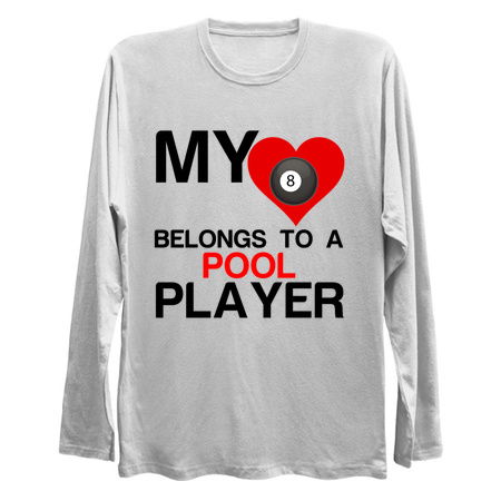 Heart belongs to a Pool player funny sports tiny thumbnail