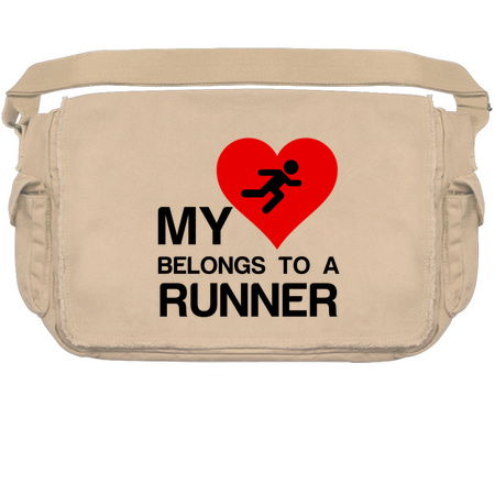 Heart belongs to a Runner Athletics funny sports tiny thumbnail