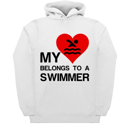 Heart belongs to a Swimmer funny sports tiny thumbnail