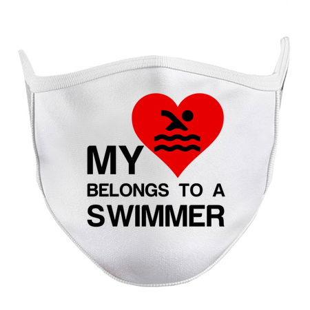 Heart belongs to a Swimmer funny sports tiny thumbnail