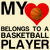 Heart belongs to a Basketball player funny sports tiny thumbnail