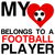 Heart belongs to a Football player funny sports tiny thumbnail