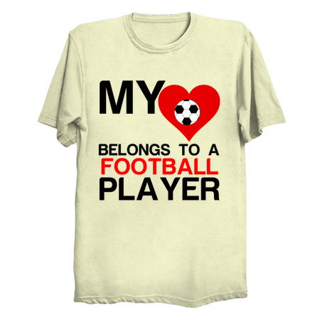 Heart belongs to a Football player funny sports tiny thumbnail