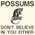 Possums dont believe funny animals tiny thumbnail