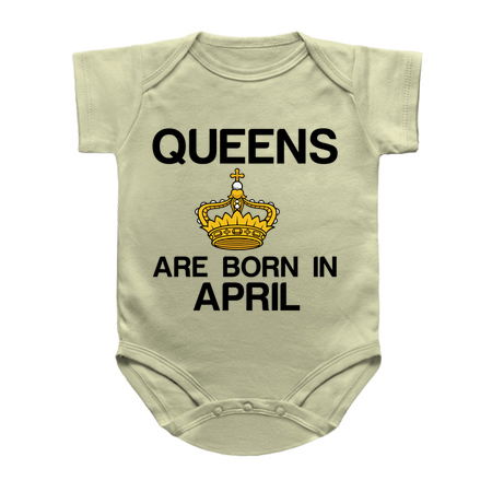 Queens are born in April funny birthday tiny thumbnail