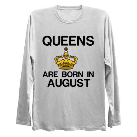 Queens are born in August funny birthday tiny thumbnail